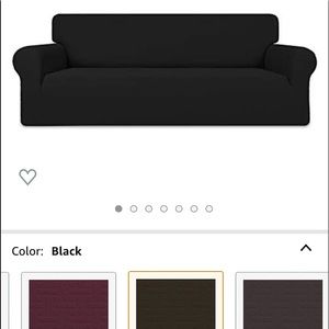 Brand new black loveseat cover.